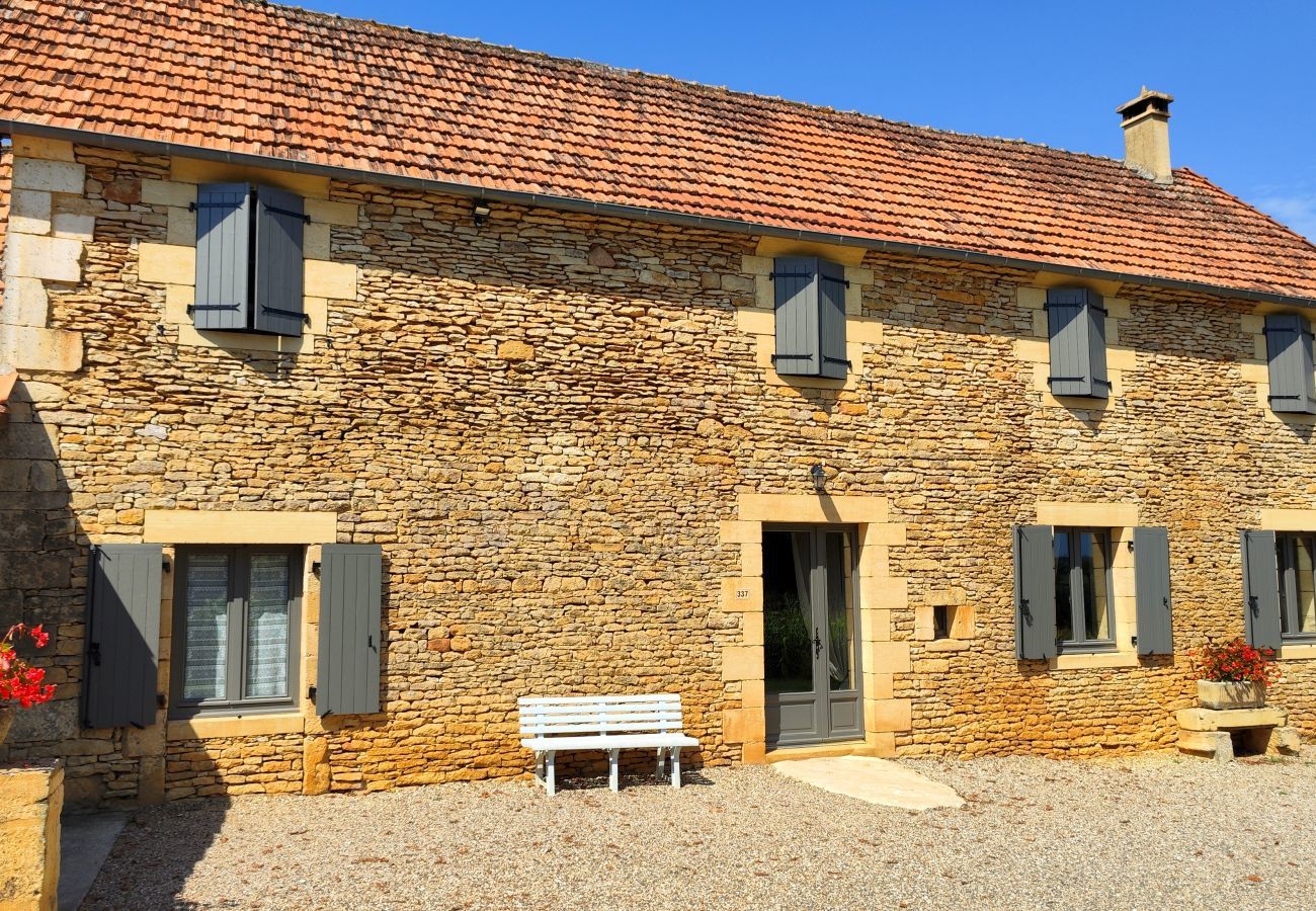 Ferienhaus in Saint-Crépin-et-Carlucet - Ferienhaus für 12 mit Gemeinschaftspool