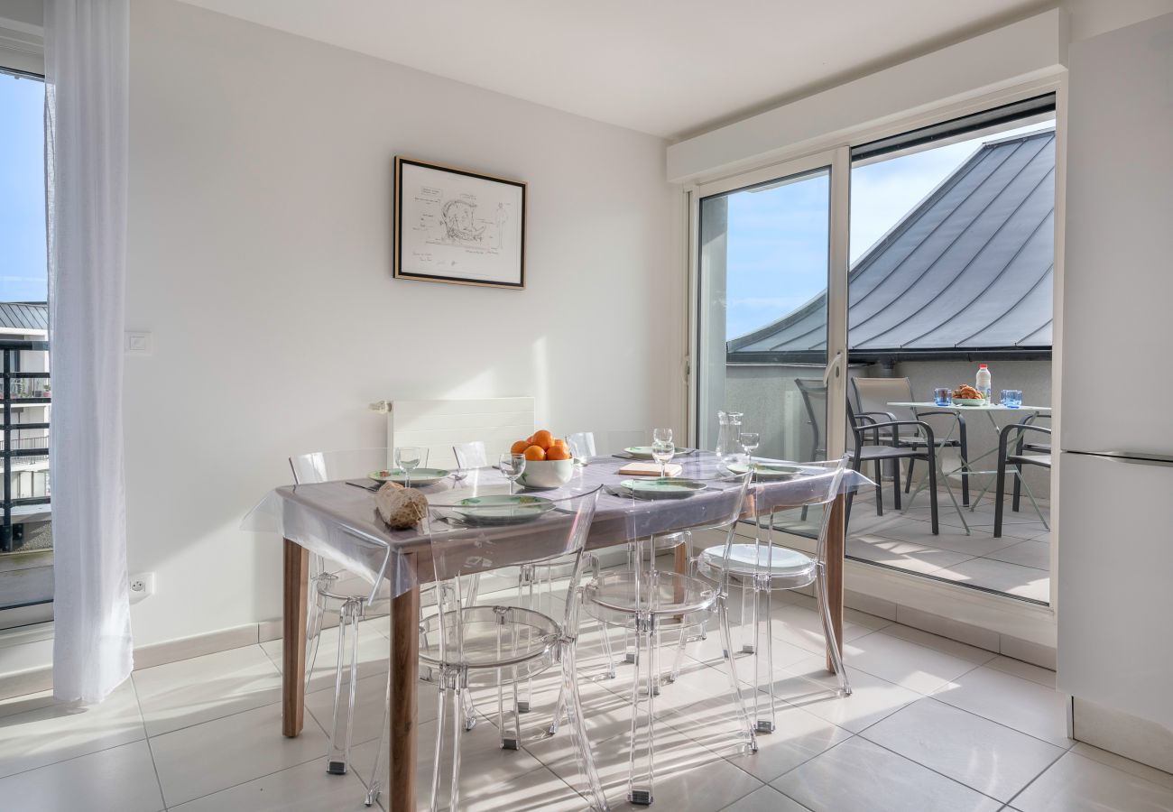 Ferienwohnung in Le Pouliguen - 150 m vom Hafen Pouliguen, Wohnung mit Terrassen