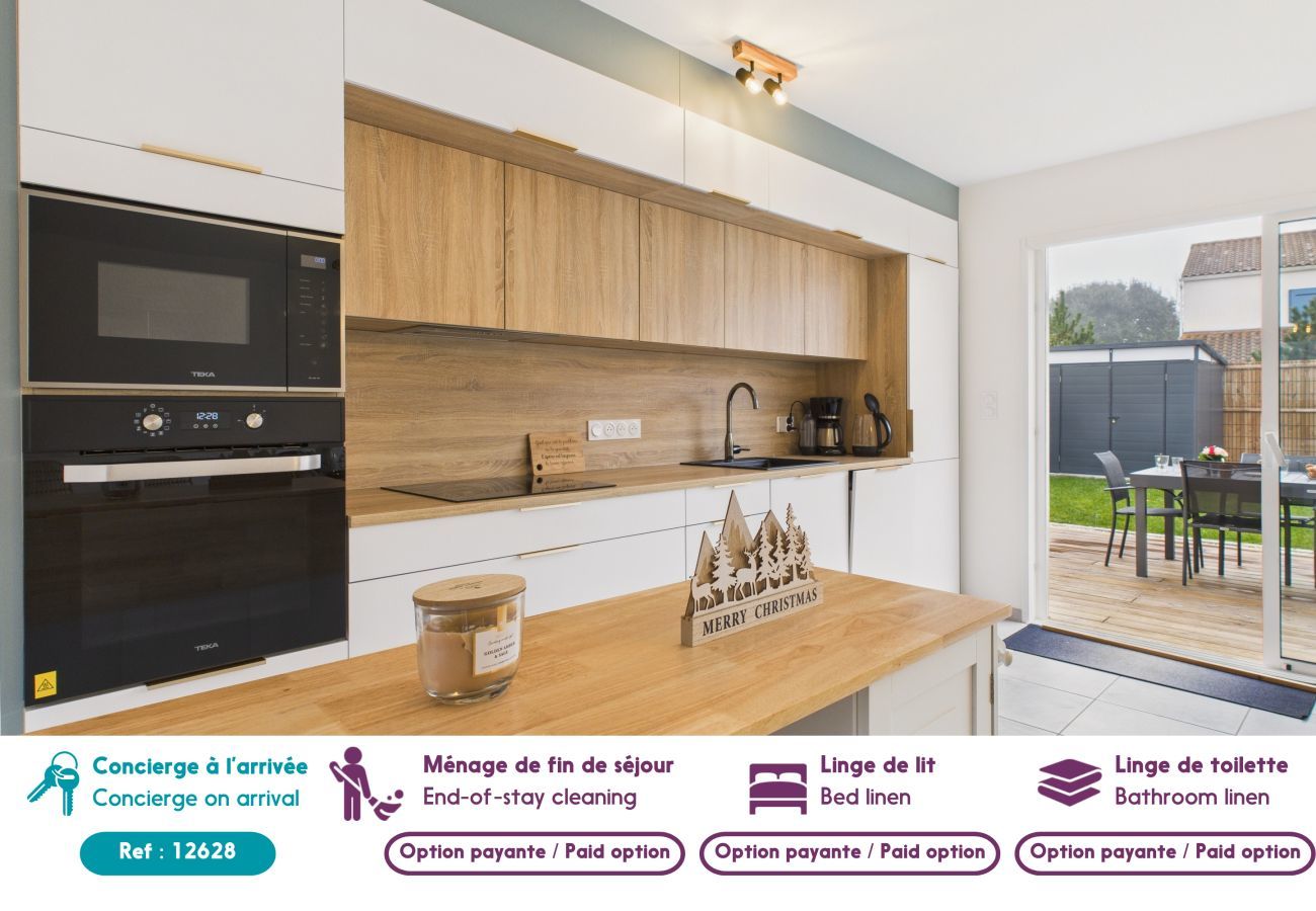 Ferienhaus in Saint-Vincent-sur-Jard - 350 m zum Meer – Haus mit Garten & Jacuzzi,  8