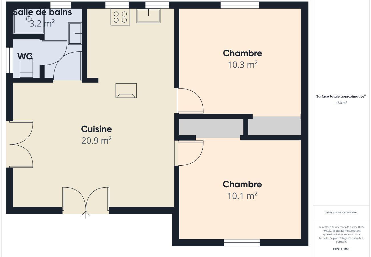 Ferienhaus in Les Eyzies-de-Tayac-Sireuil - Schöner Blick auf das Tal für 3 Erwachsene / 2 Kinder