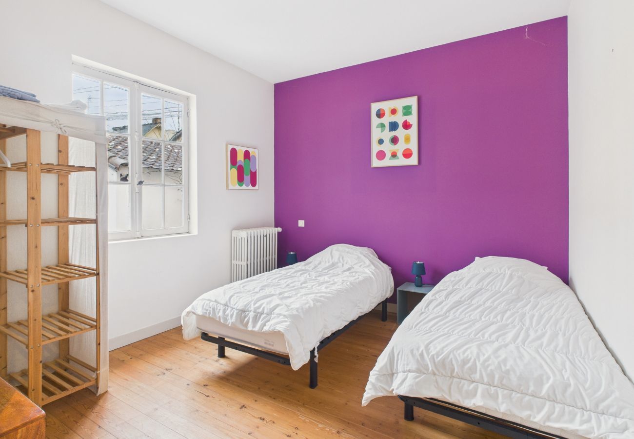 Ferienhaus in Le Pouliguen - 800m zum Strand, Haus mit Terrasse für 6