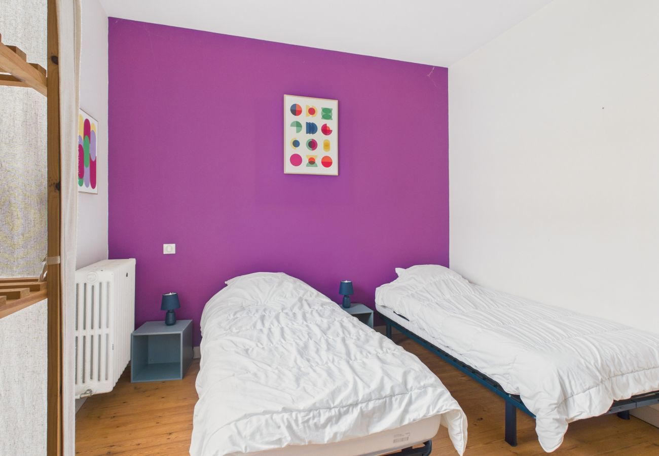 Ferienhaus in Le Pouliguen - 800m zum Strand, Haus mit Terrasse für 6