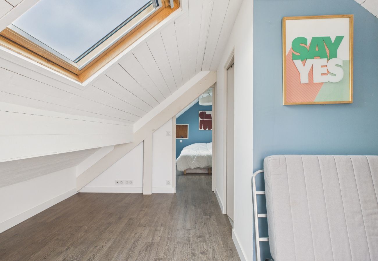 Ferienhaus in Le Pouliguen - 800m zum Strand, Haus mit Terrasse für 6