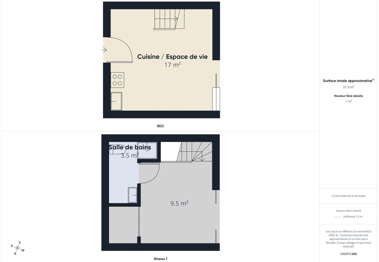 Studio in Préfailles - Ferienwohnung für 4, Pool, Meer 150 m entfernt