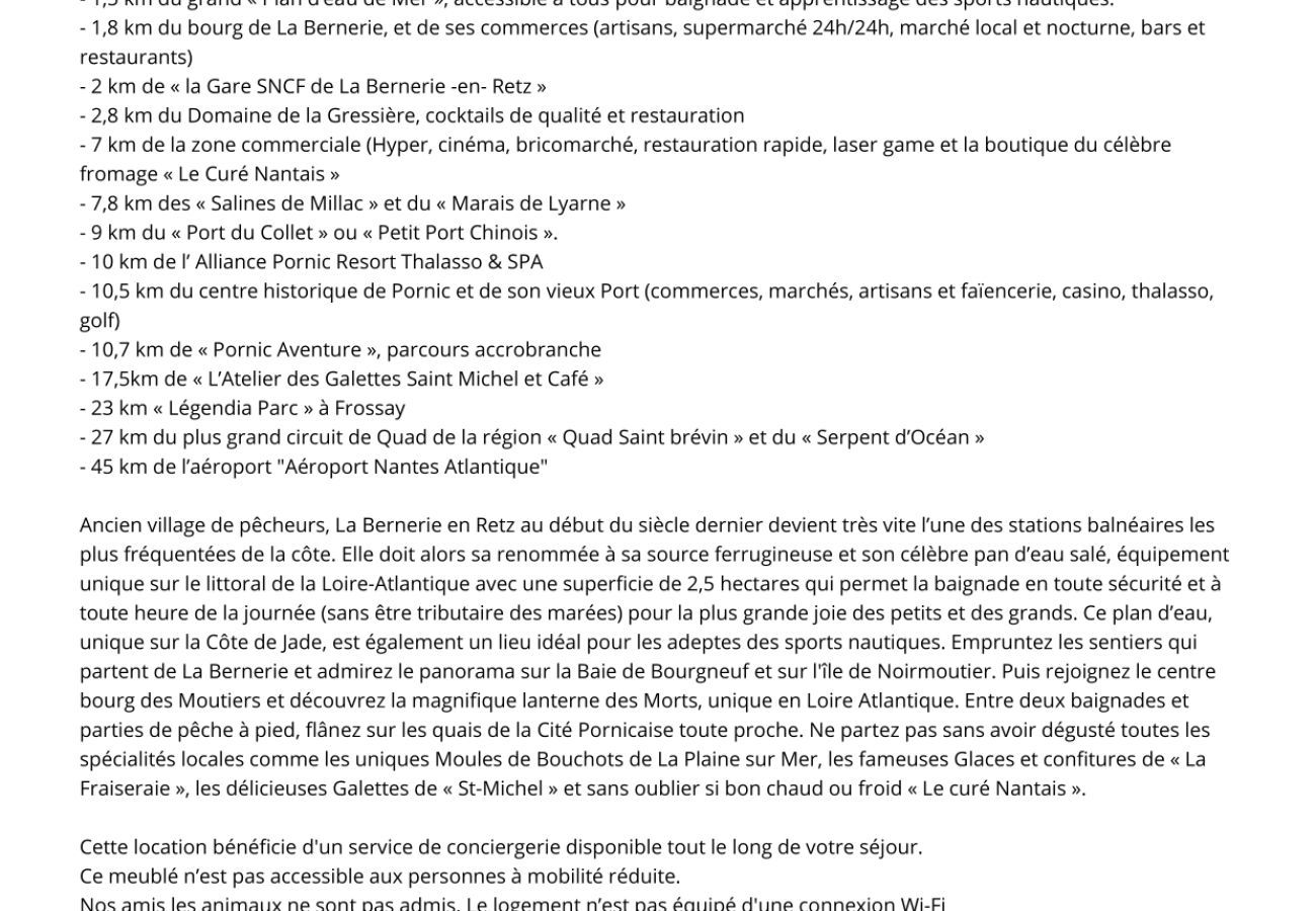 Doppelhaushälfte in La Bernerie-en-Retz - Haus 30m vom Meer entfernt - Garten für 4 