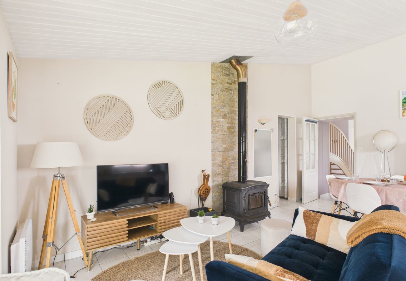 Ferienhaus in La Guérinière - 200 m vom Meer entfernt, Haus für 7 mit Garten