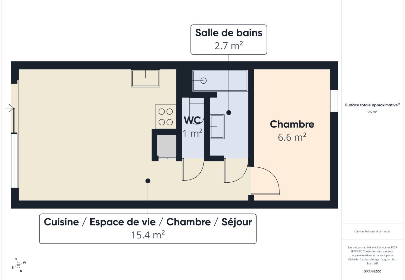 Ferienwohnung in Sarzeau - Meerblick – Apartment für 4 Personen mit Terrasse