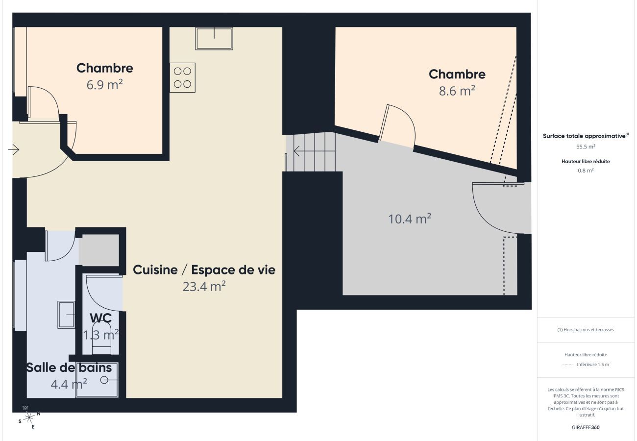 Doppelhaushälfte in Pornic - Haus in Pornic für 4 mit Whirlpool+ Terrasse