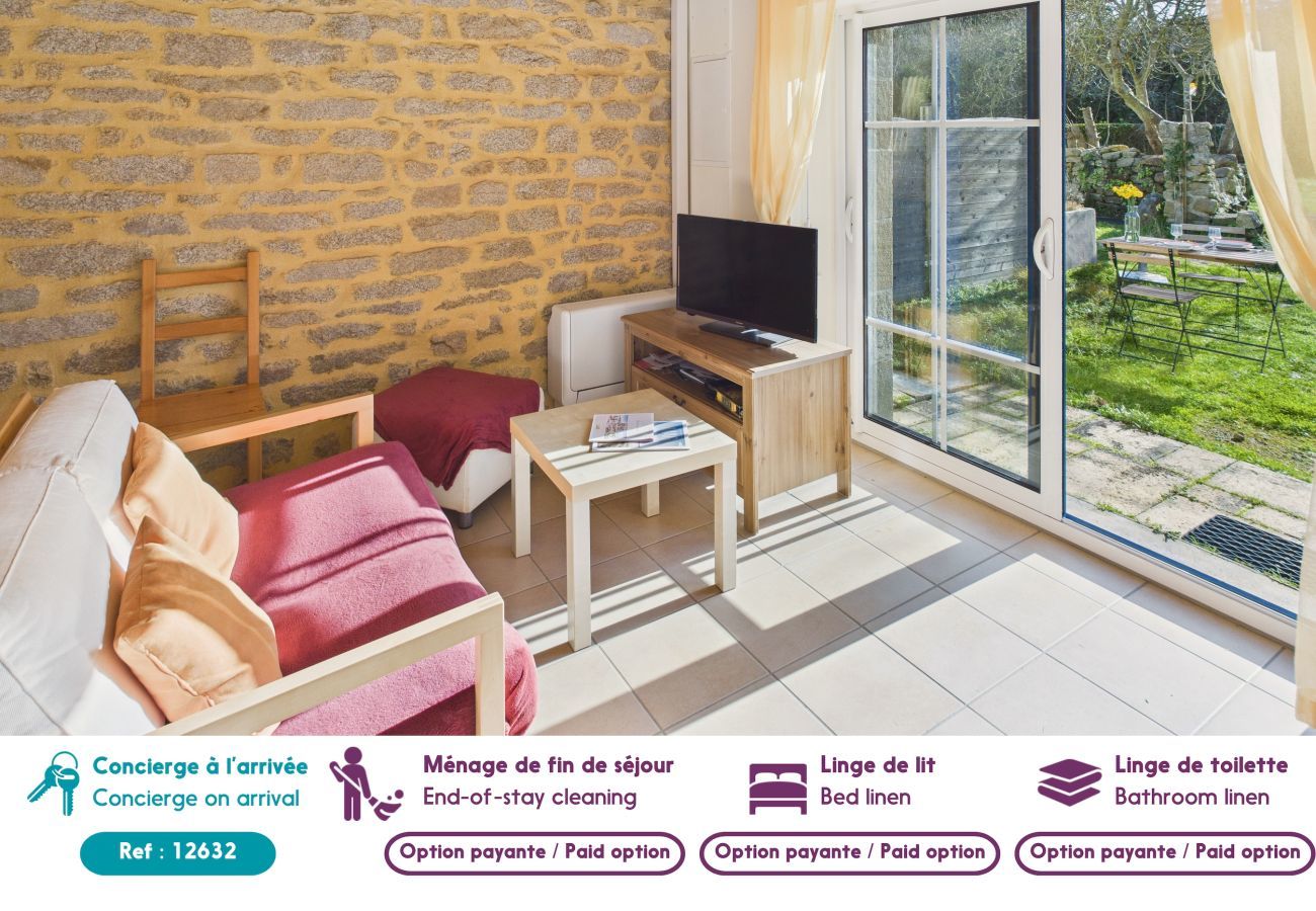 Ferienhaus in Penmarch - Kleines Ferienhaus für 2 mit Garten nahe Strand