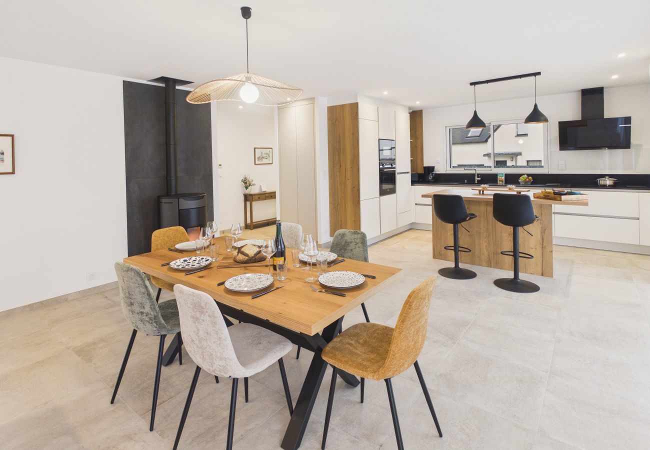 Ferienhaus in Plonéour-Lanvern - Neues Haus für 6 Personen mit Garten und Terrasse