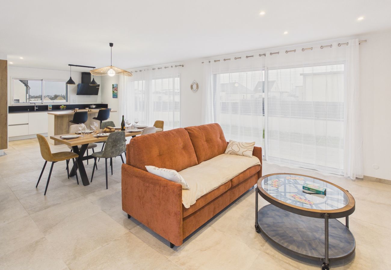 Ferienhaus in Plonéour-Lanvern - Neues Haus für 6 Personen mit Garten und Terrasse