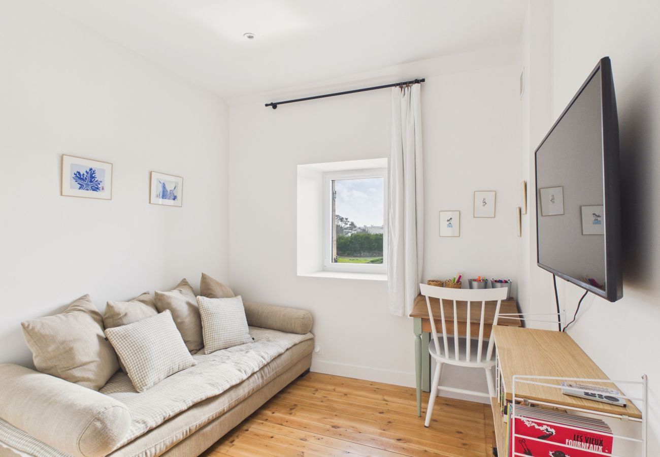 Ferienhaus in Plouguerneau - Strand 300 m, Haus für 7, Garten und Veranda