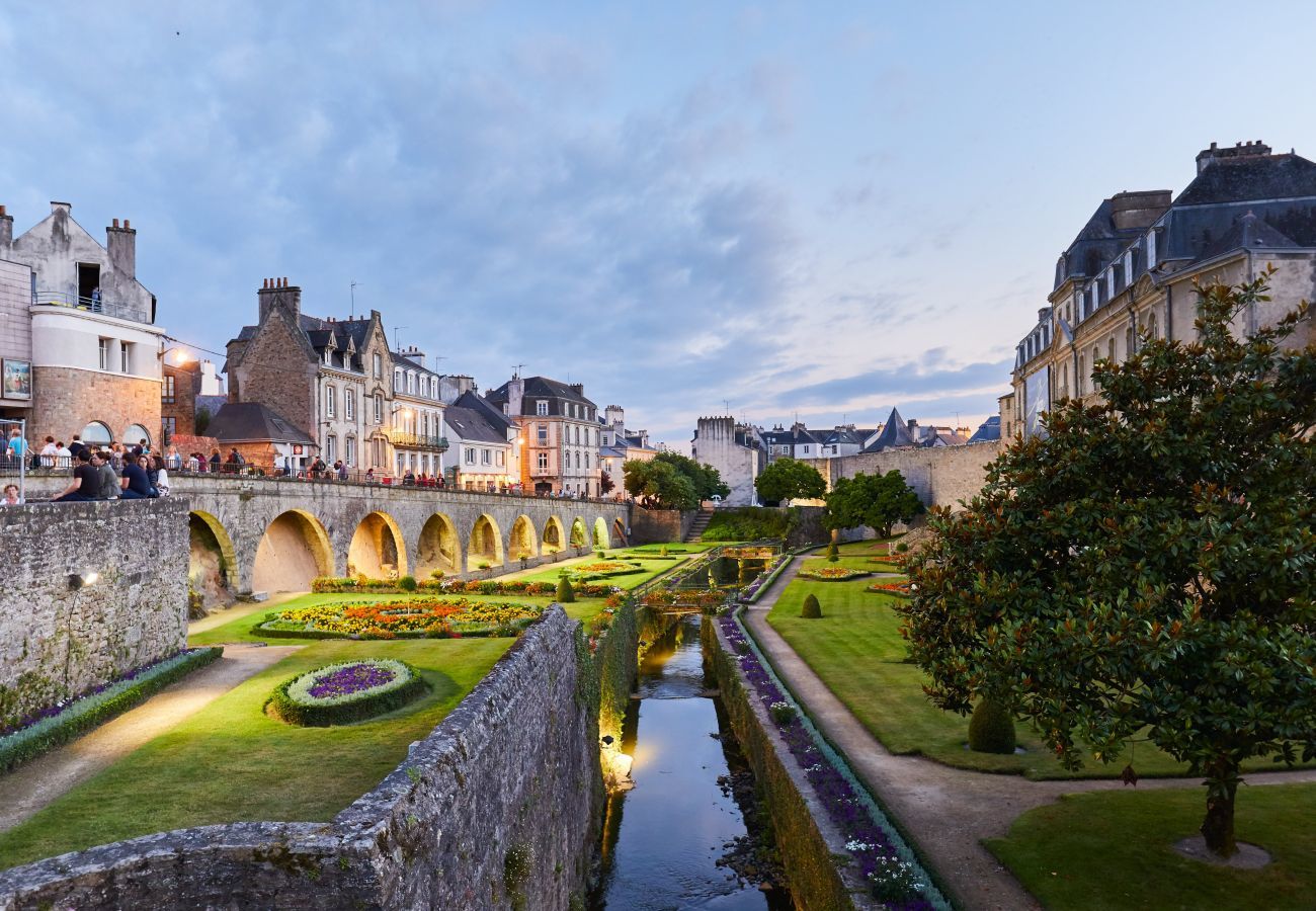 Ferienhaus in La Trinité-sur-Mer - Haus für 8 Personen mit Garten und Meerblick