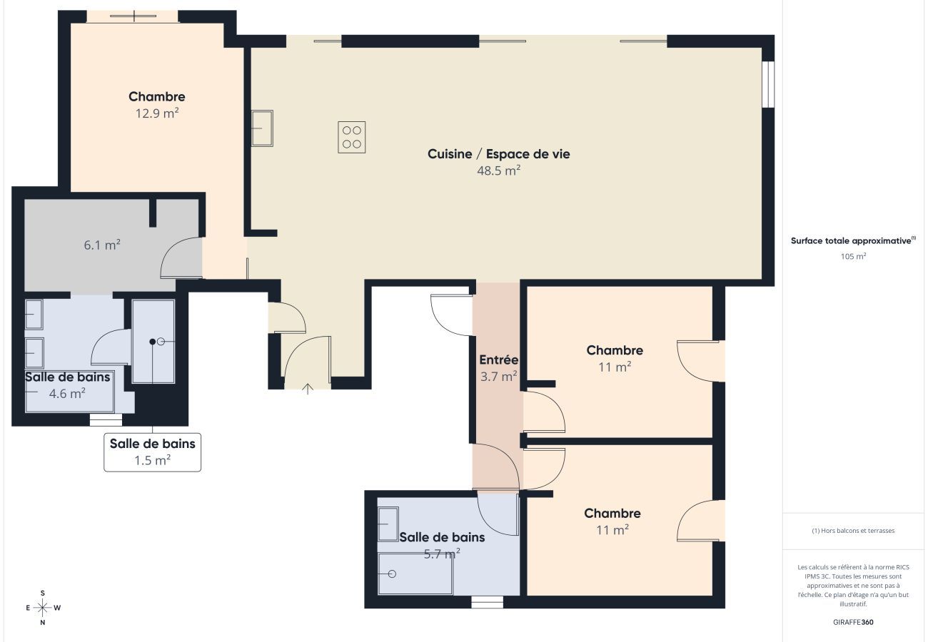 Ferienhaus in Fouesnant - Schönes Ferienhaus für 6, 800 m vom Strand 