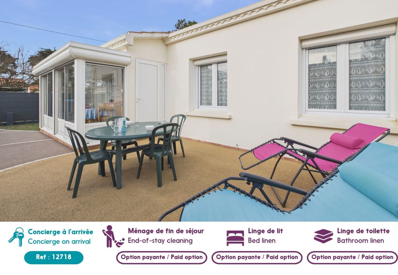 Ferienhaus in Saint-Hilaire-de-Riez - Haus für 5 mit Garten, Strand 500 m entfernt