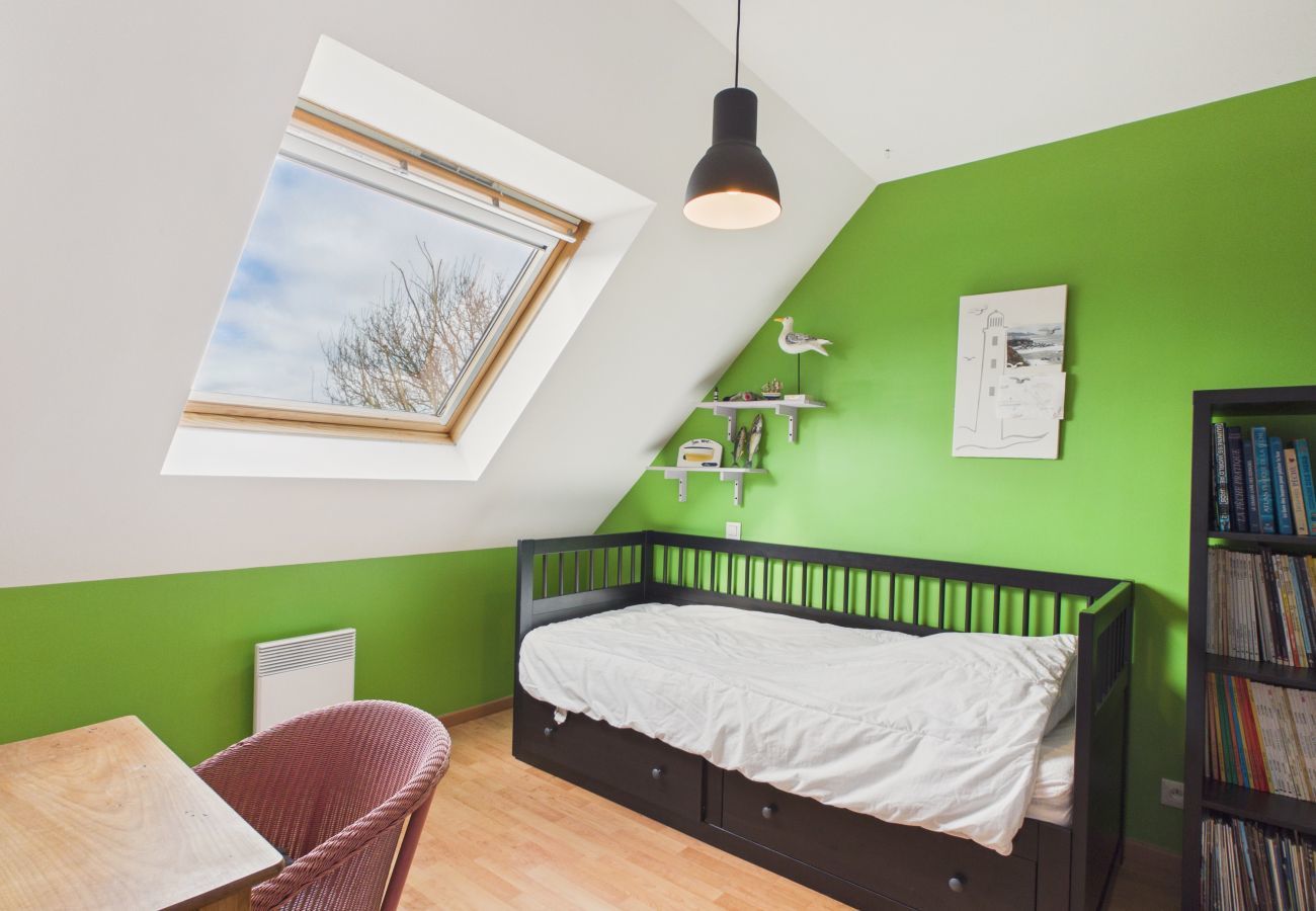 Ferienhaus in Guissény - Strand 200 m entfernt, Haus für 6 mit Garten