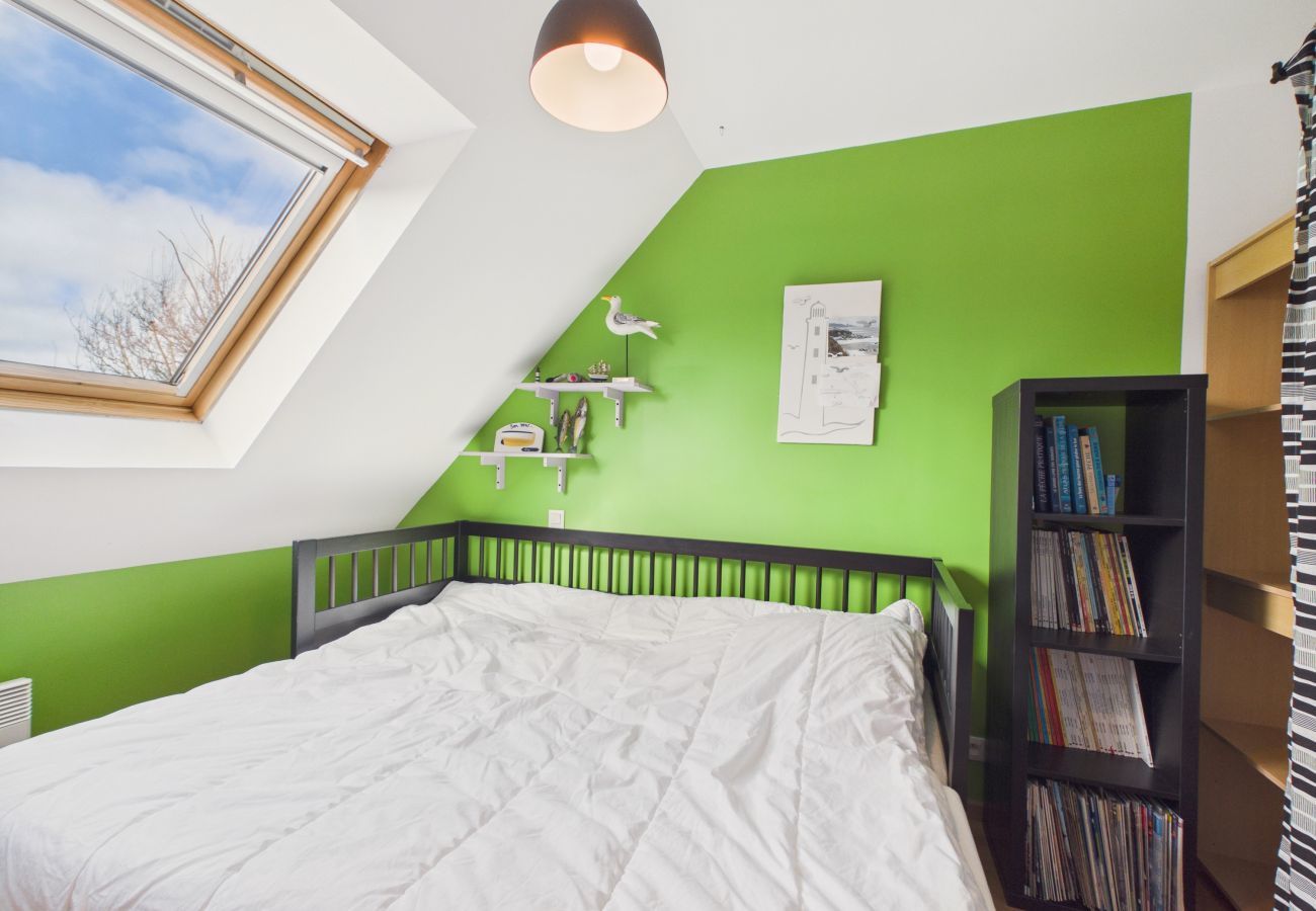 Ferienhaus in Guissény - Strand 200 m entfernt, Haus für 6 mit Garten