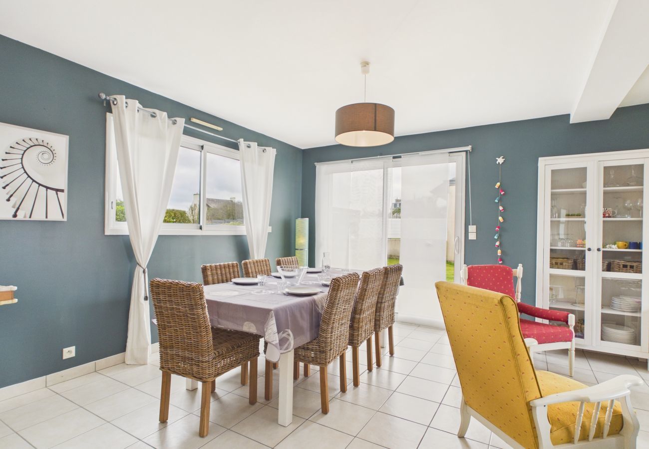 Ferienhaus in Guissény - Strand 200 m entfernt, Haus für 6 mit Garten