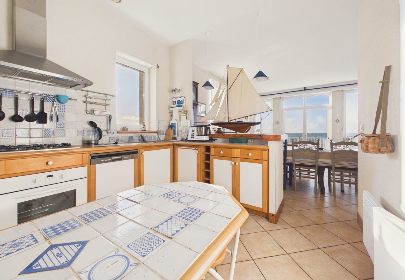 Ferienhaus in Le Croisic - Meerblick - 600m Strand - Haus 10 Personen