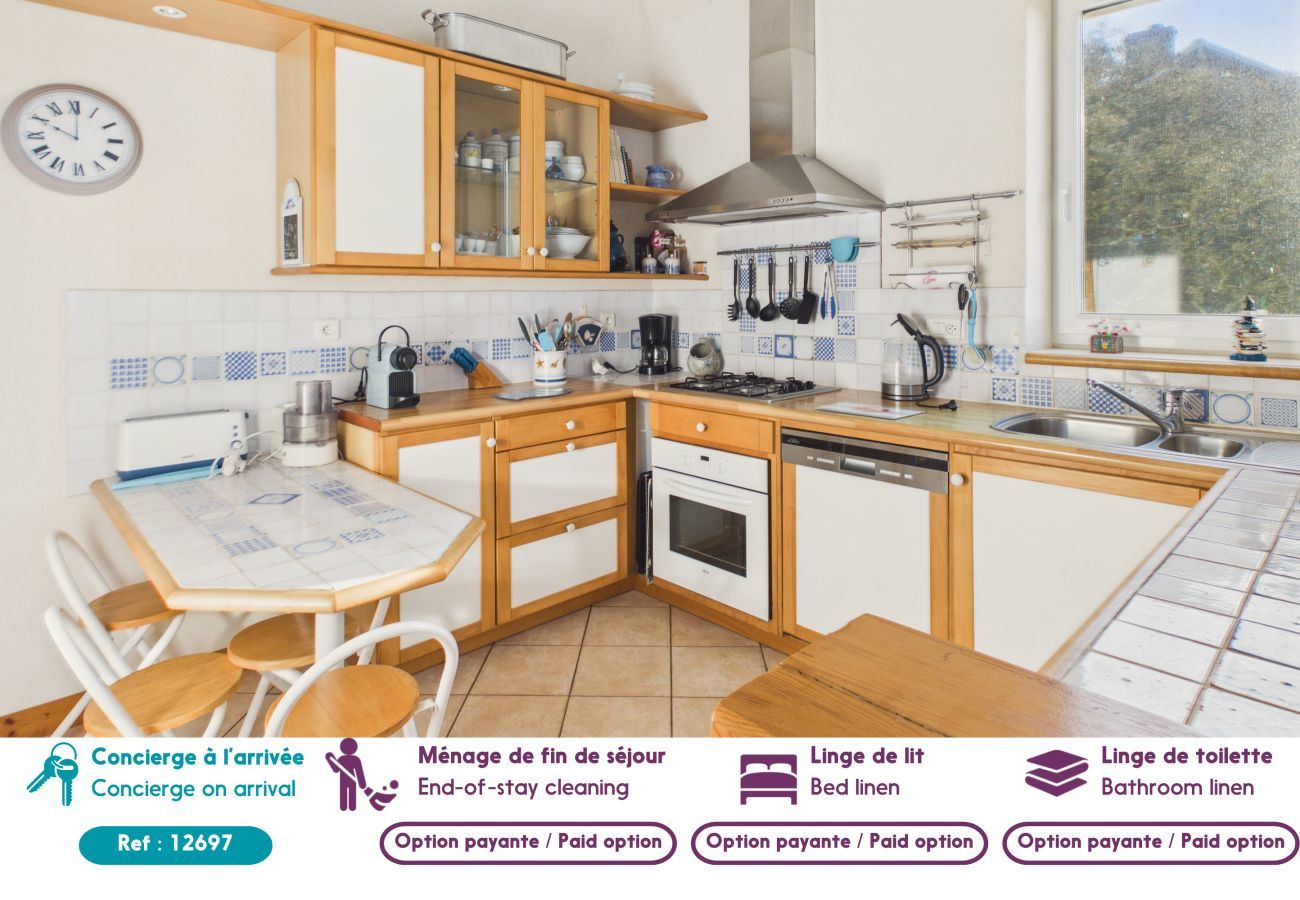 Ferienhaus in Le Croisic - Meerblick - 600m Strand - Haus 10 Personen