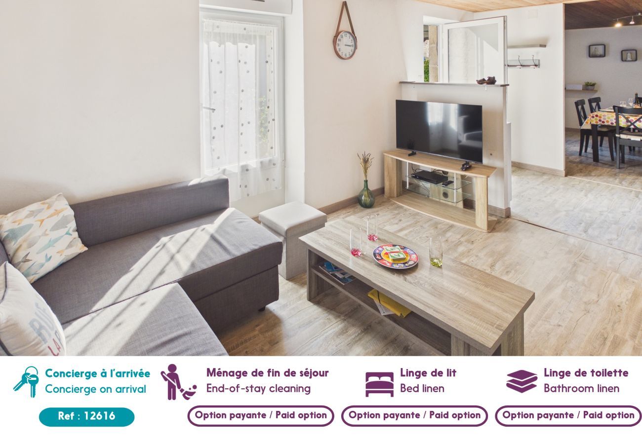 Ferienhaus in Ile Tudy - Haus für 6 Personen in der Nähe von Hafen