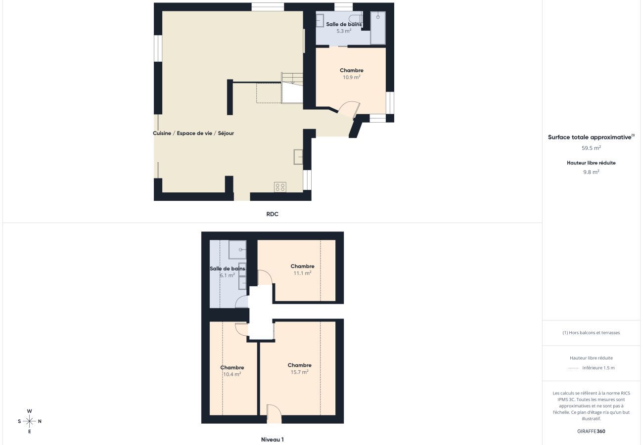 Ferienhaus in La Forêt-Fouesnant - Haus für 6 Erwachsene und 3 Kinder – 900 m Strand 