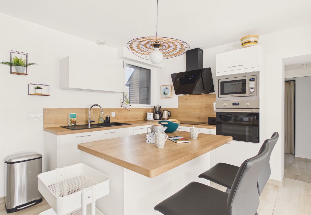 Ferienhaus in La Forêt-Fouesnant - Haus für 6 Erwachsene und 3 Kinder – 900 m Strand 