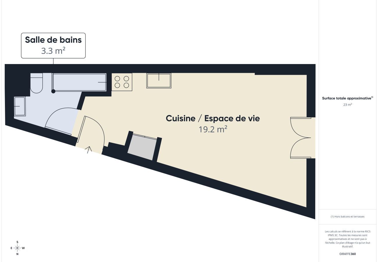 Studio in Ars-en-Ré - Meer 200 m, Gemeinschaftspool, studio für 2