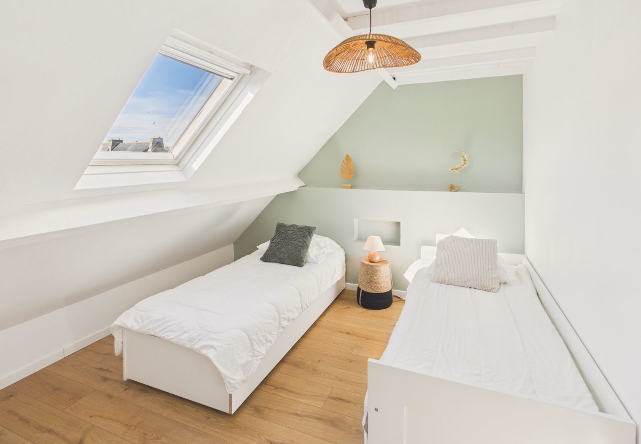 Ferienhaus in Treffiagat - Strand zu Fuß erreichbar – Haus für 6 mit Veranda