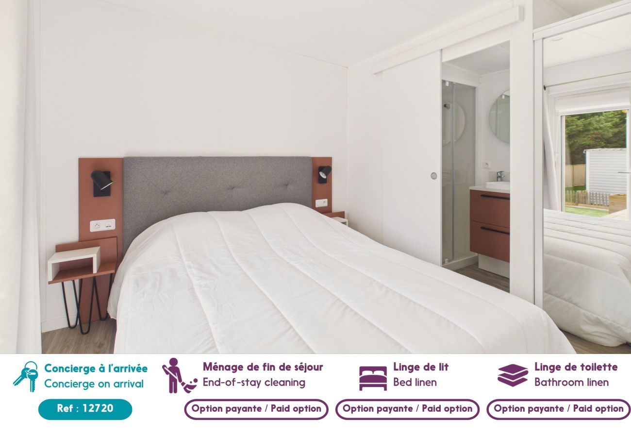 Chalet in Saint-Gilles-Croix-de-Vie - Gemeinsamer beheizter pool, Unterkunft für 6