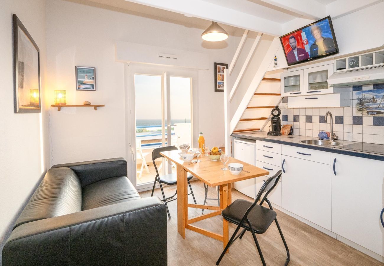 Ferienwohnung in Les Sables-d´Olonne - Wunderschöner Meerblick für 2 Erwachsene / 2 Kinder