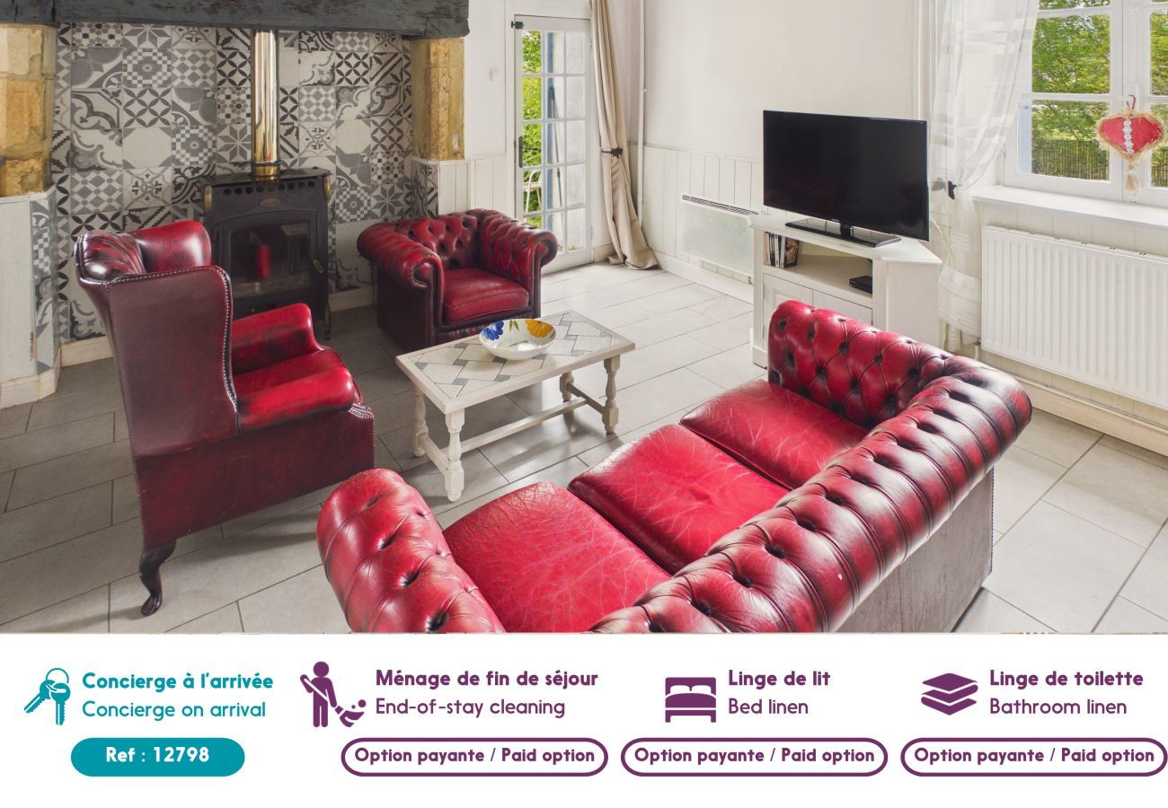 Ferienhaus in Montignac - Haus mit Pool 50 m von Lascaux IV für 3 Pers