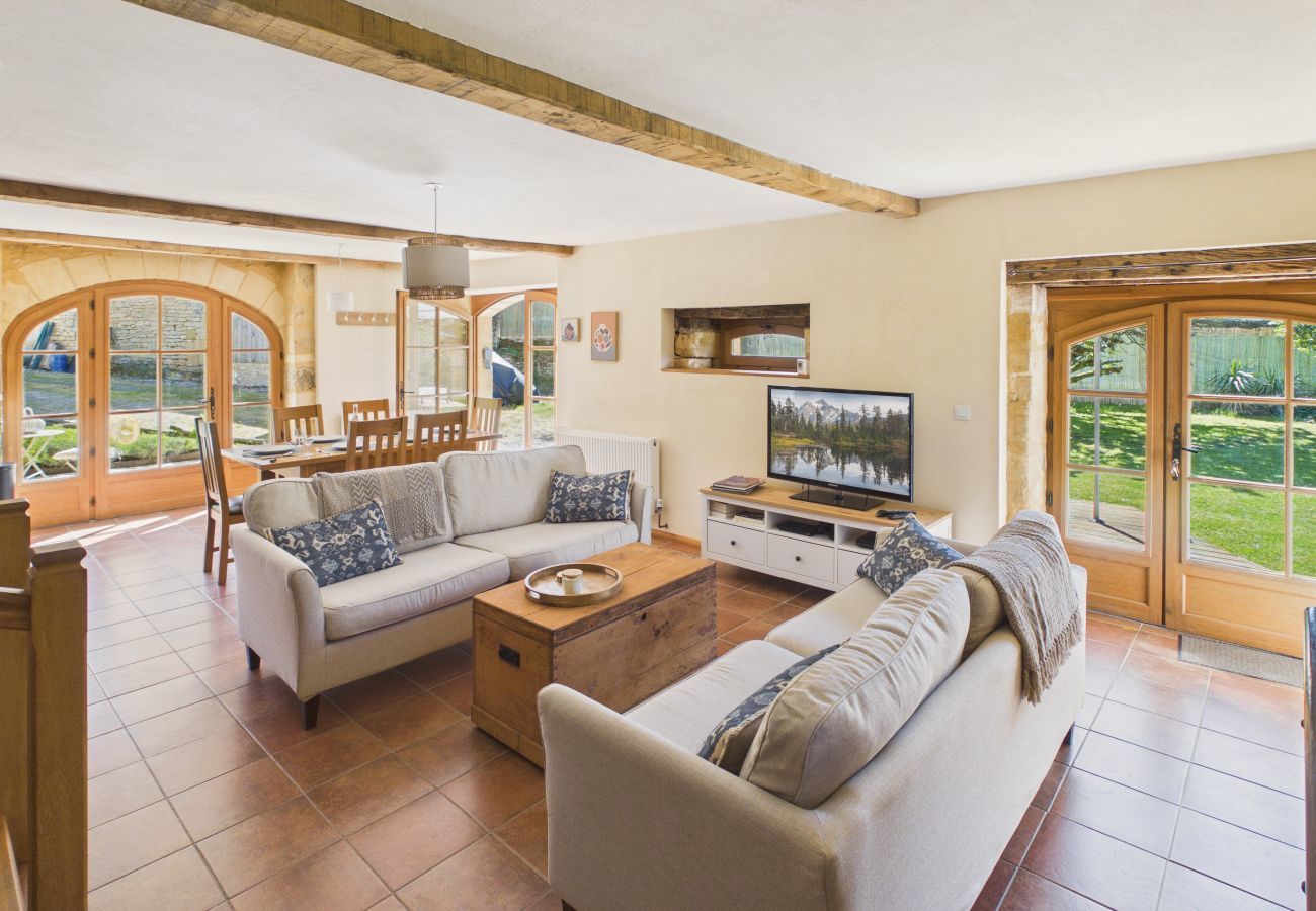 Ferienhaus in La Chapelle-Aubareil - Haus mit Pool nahe Lascaux für 6 Personen