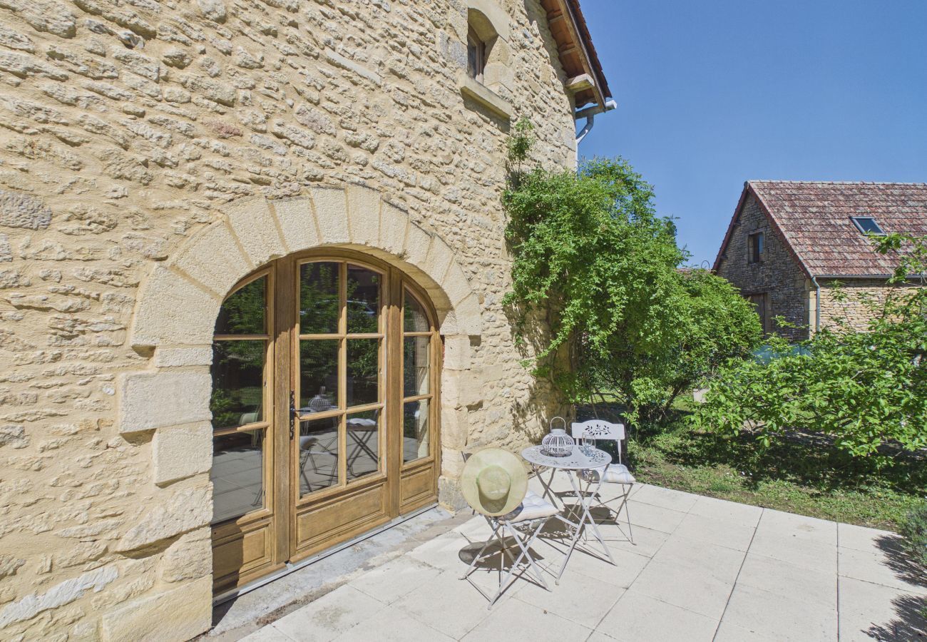 Ferienhaus in La Chapelle-Aubareil - Haus mit Pool nahe Lascaux für 6 Personen