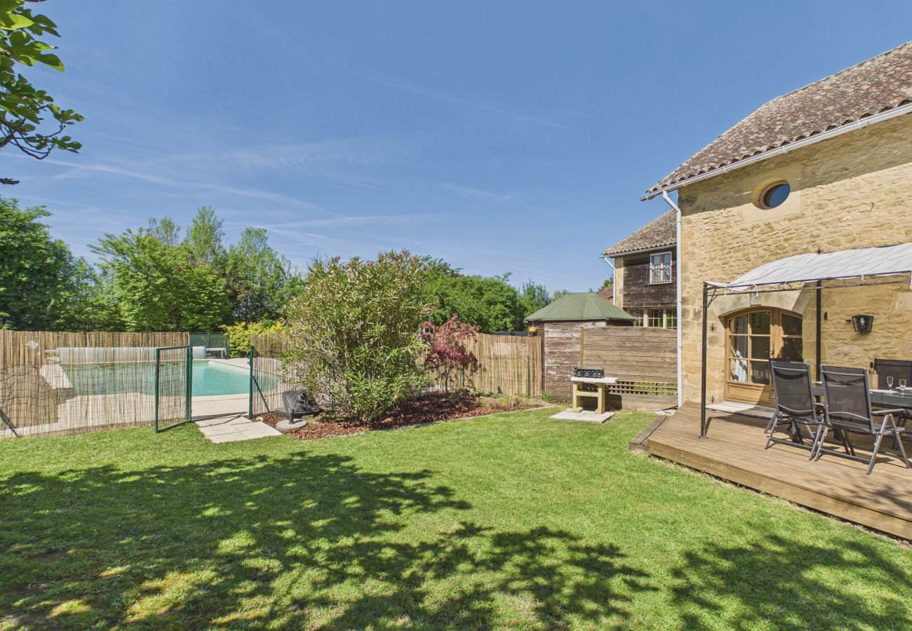 Ferienhaus in La Chapelle-Aubareil - Haus mit Pool nahe Lascaux für 6 Personen