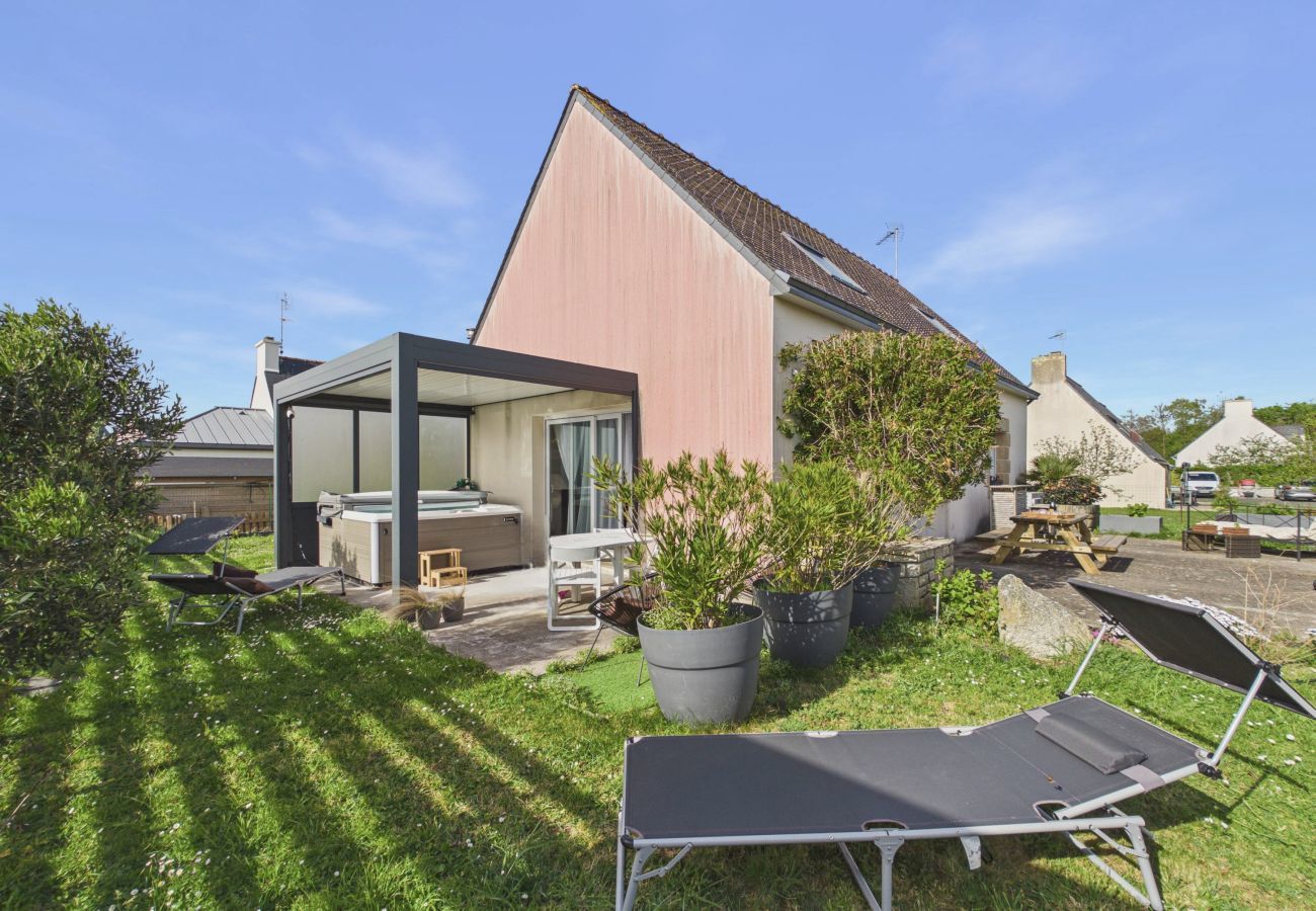 Ferienhaus in Treffiagat - Haus für 6 mit Whirlpool und großem Garten