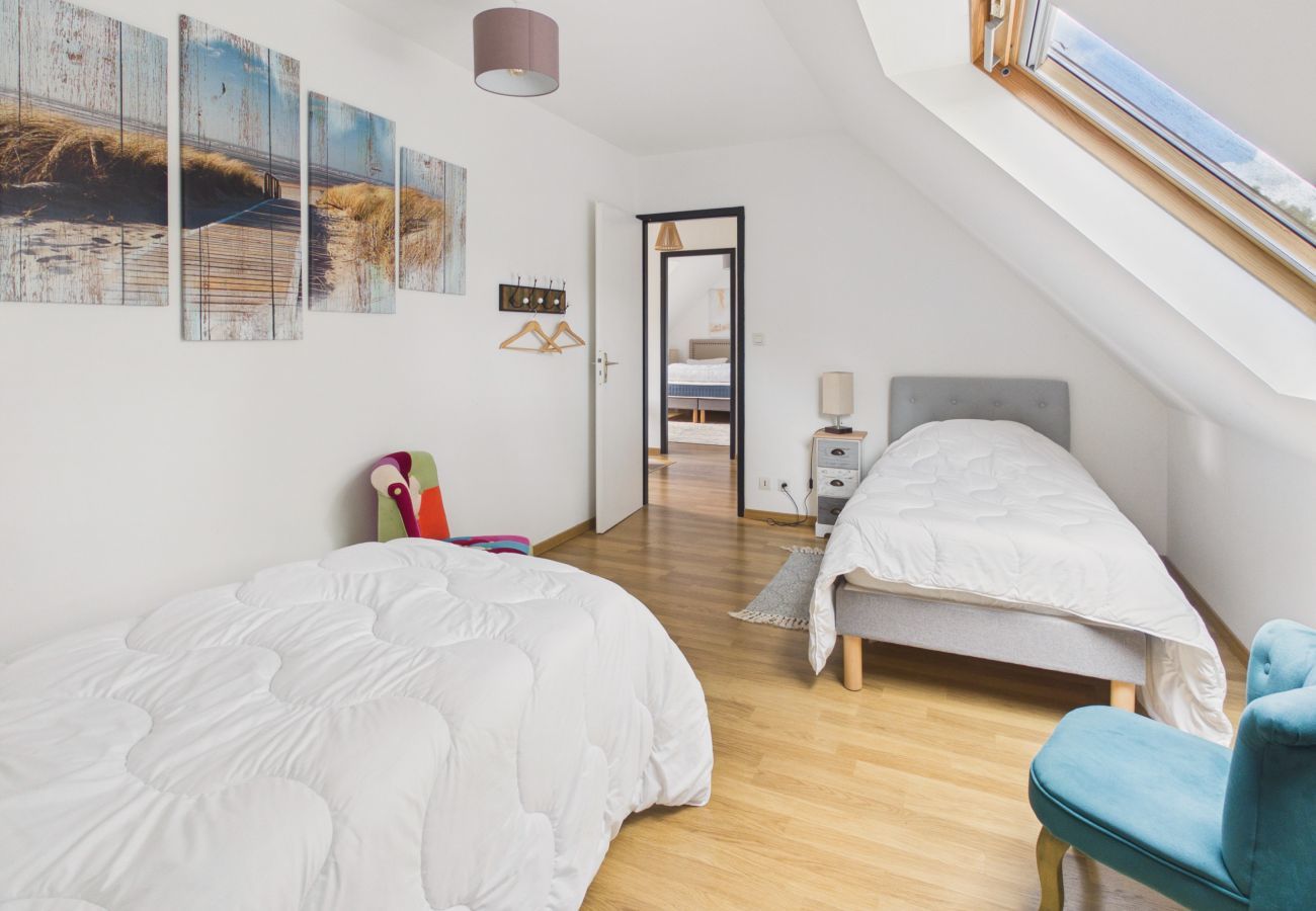 Ferienhaus in Fouesnant - Charmantes Haus großer Garten nah Meer - 8 Pers