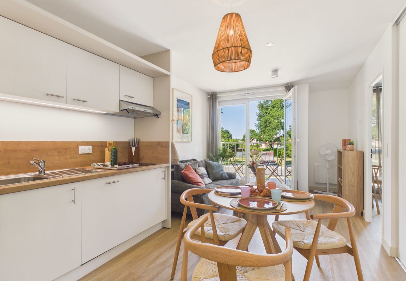 Ferienwohnung in Biscarrosse - Le Blowtail - Apartment für 4 - Gemeinschaftspool