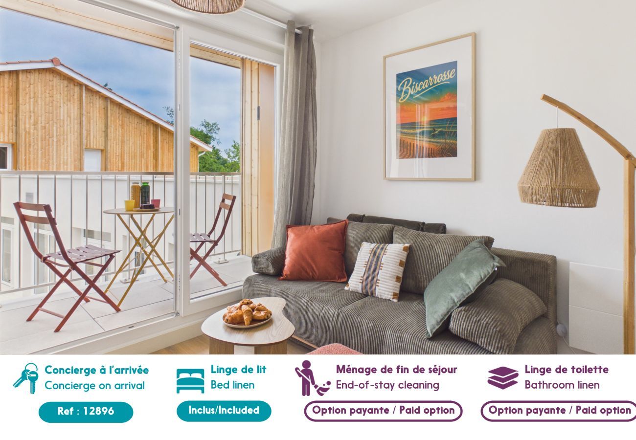 Ferienwohnung in Biscarrosse - L'Ecume - Apartment für 4  - Gemeinschaftspool