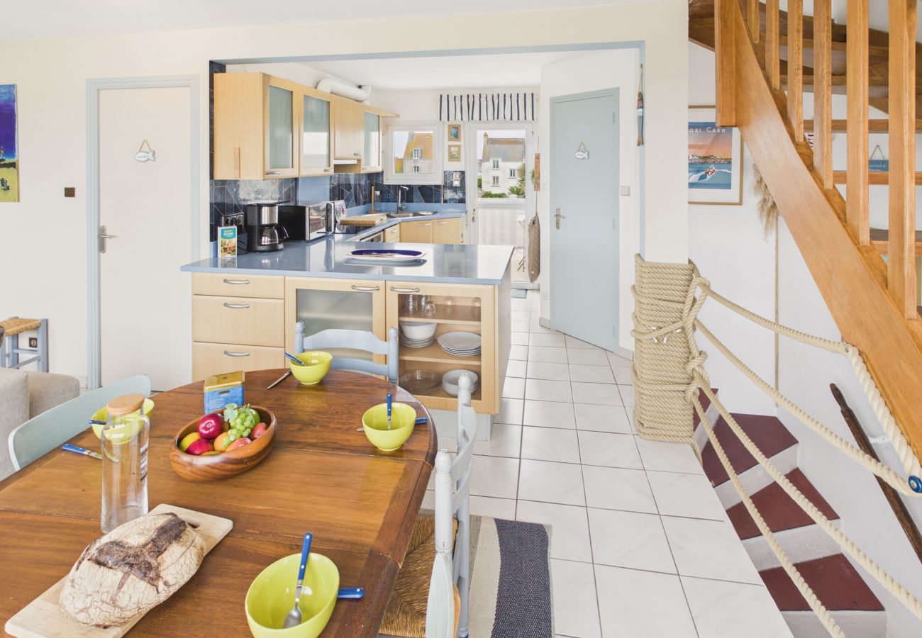 Ferienhaus in Penmarch - Familienhaus für 6 Personen – Meerblick und Grill