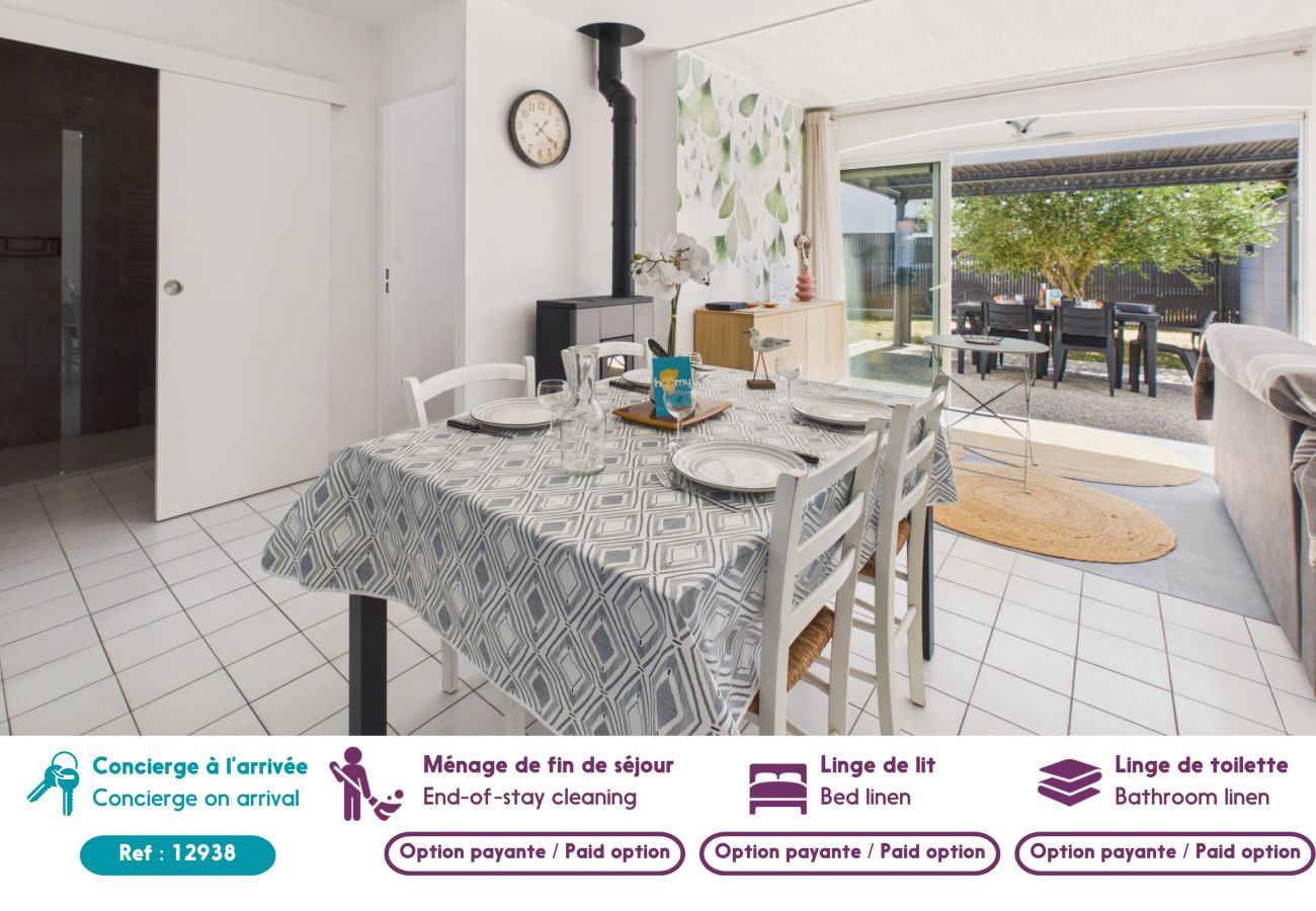 Ferienhaus in La Tranche-sur-Mer - Haus für 4 mit Garten & Terrasse am Strand