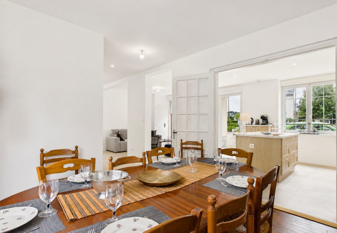 Ferienhaus in Guissény - Haus für 10 mit großem Garten nahe Strand