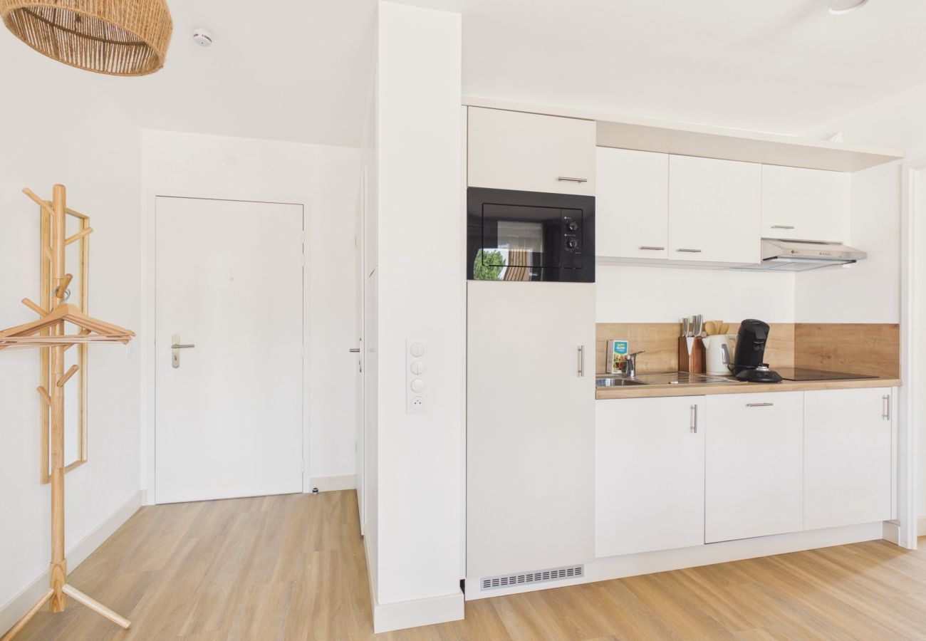 Ferienwohnung in Biscarrosse - L’Embrun - Whg. für 6 - Gemeinschaftspool