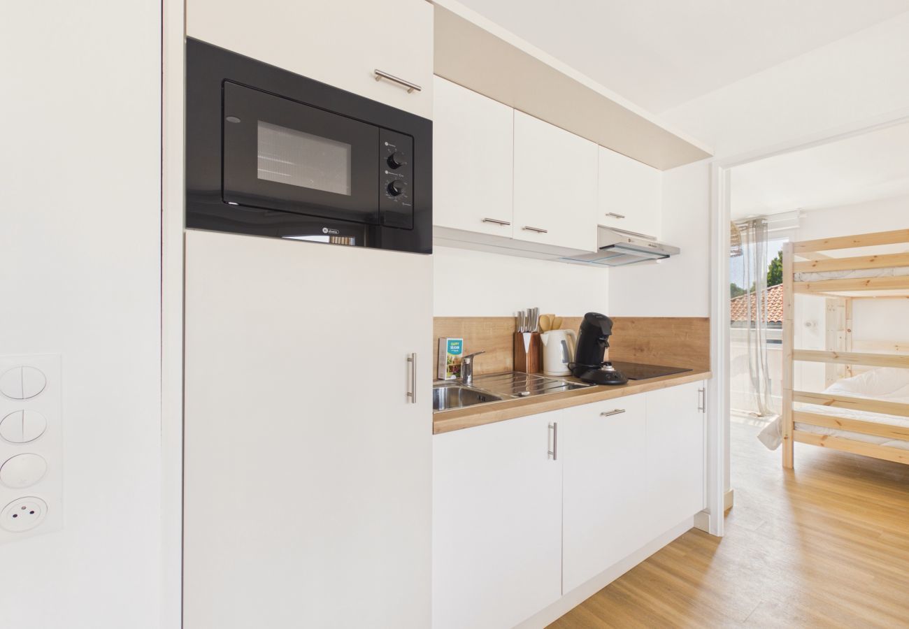 Ferienwohnung in Biscarrosse - L’Embrun - Whg. für 6 - Gemeinschaftspool
