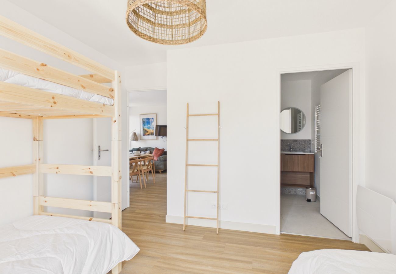 Ferienwohnung in Biscarrosse - L’Embrun - Whg. für 6 - Gemeinschaftspool
