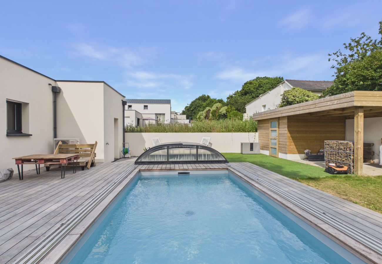 Ferienhaus in Pléneuf-Val-André - Komforthaus mit Garten & beheiztem Pool