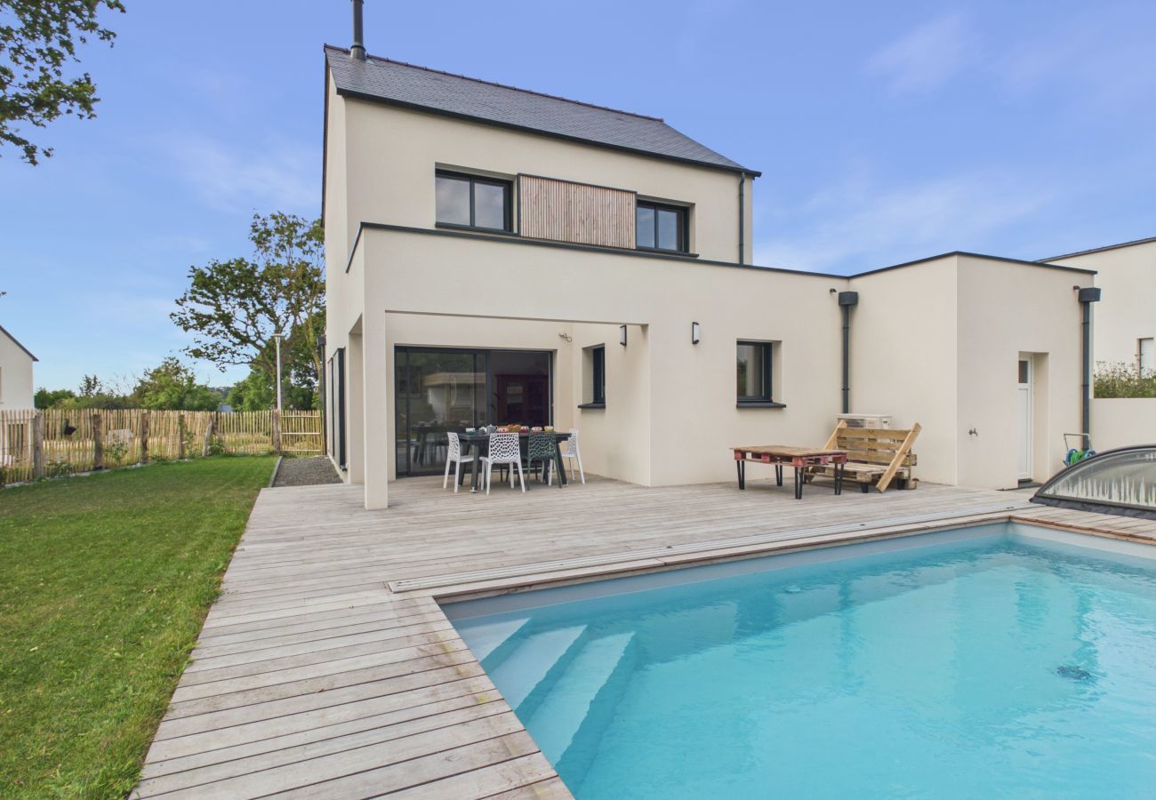 Ferienhaus in Pléneuf-Val-André - Komforthaus mit Garten & beheiztem Pool