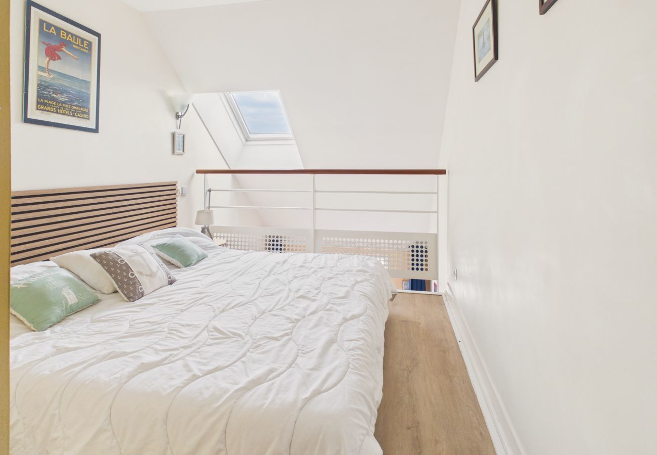 Ferienwohnung in Le Croisic - Apartment für 2 mit Meerblick & Pool