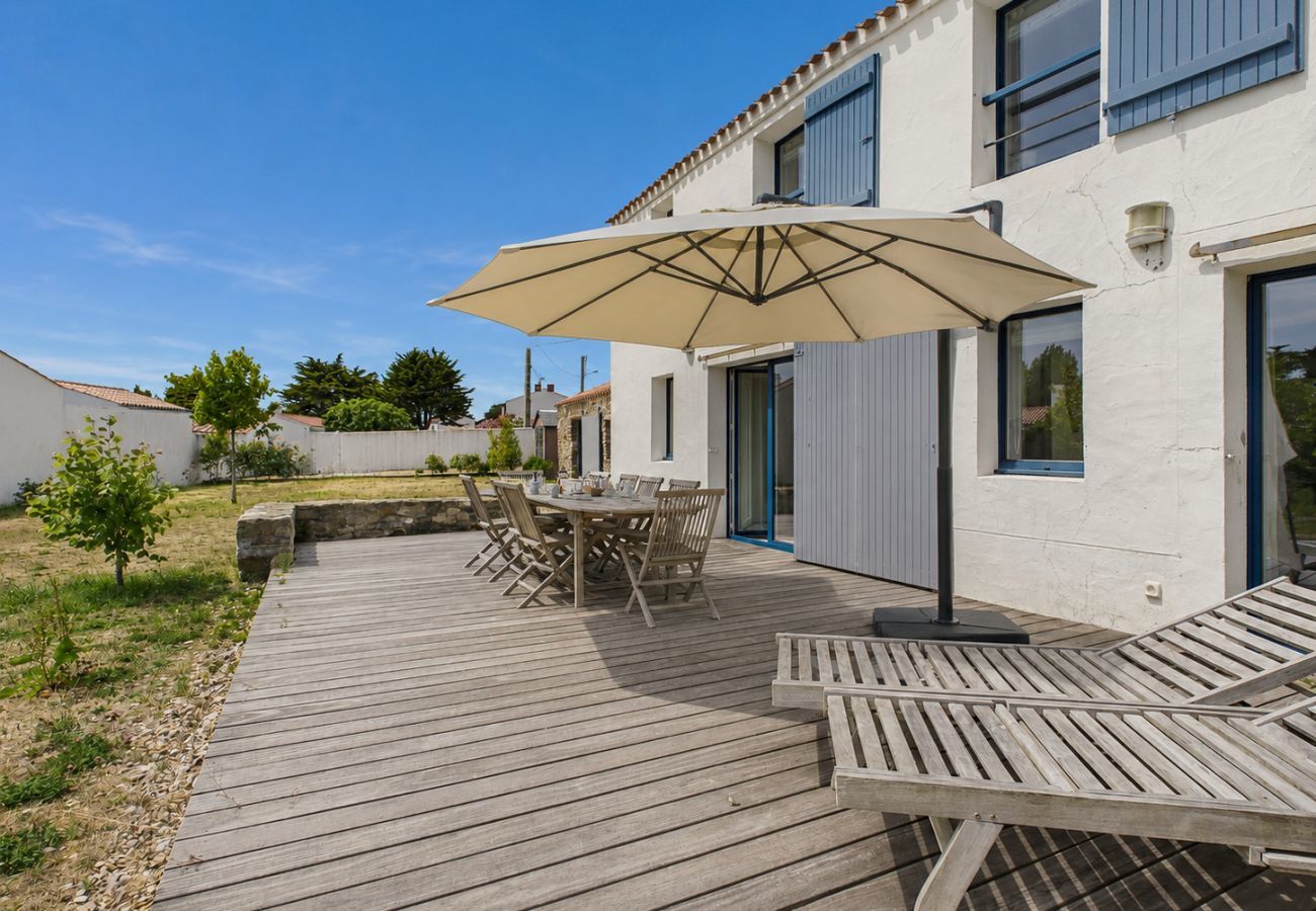 Ferienhaus in Noirmoutier-en-l´Ile - Haus für 8 mit Garten, 200 m vom Strand