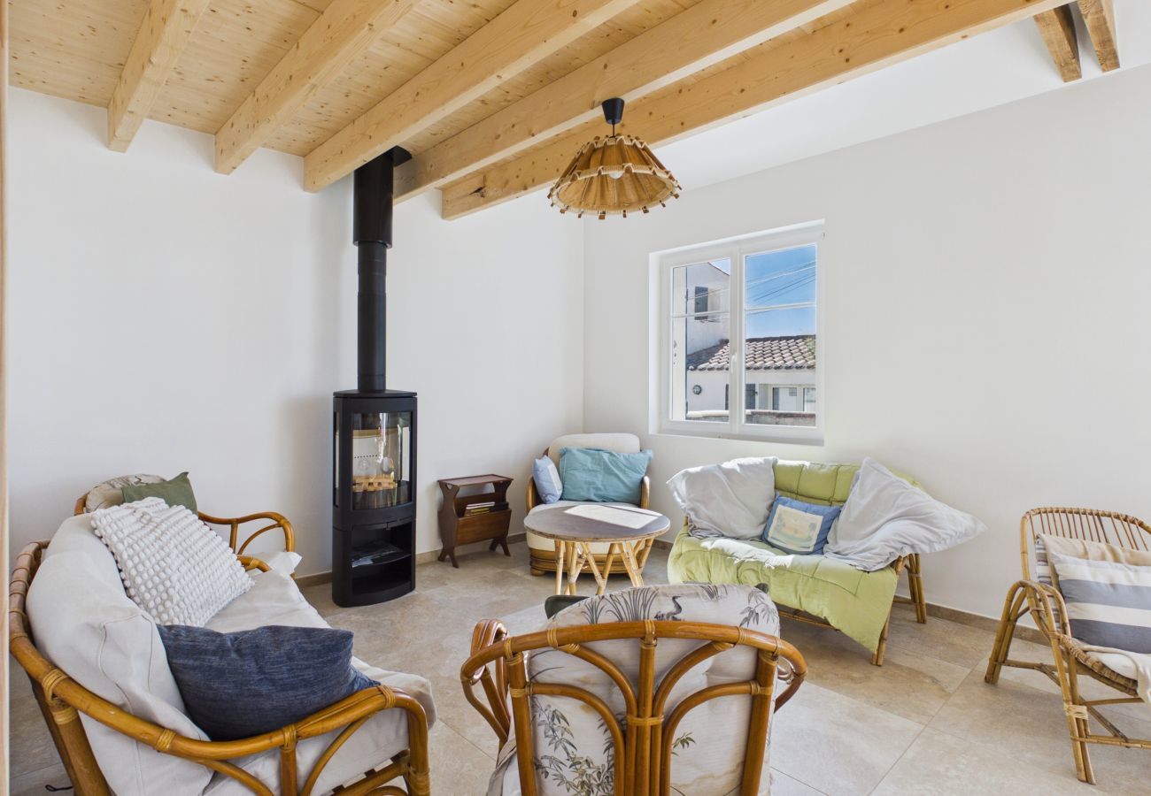 Ferienhaus in La Guérinière - Am Meer, Haus für 9 Pers mit Garten